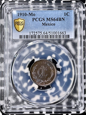 1910-Mo Mexico 1 Centavo PCGS MS64BN Lot#G9835 Choice UNC!