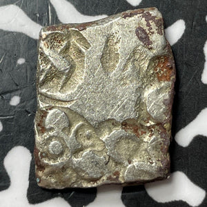 (322-185 BC) Ancient India Mauryan Empire 1 Karshapana Lot#D7583 Silver!