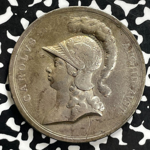 1790 Austria Karl Ludwig Victory At Stockach Medal Lot#JM0243 Silver! 48mm