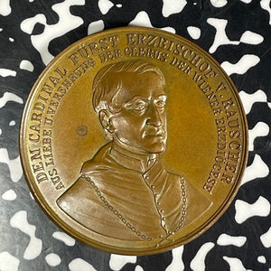 Undated Austria Vienna Cardinal Joseph Rauscher Medal Lot#JM9227 41mm