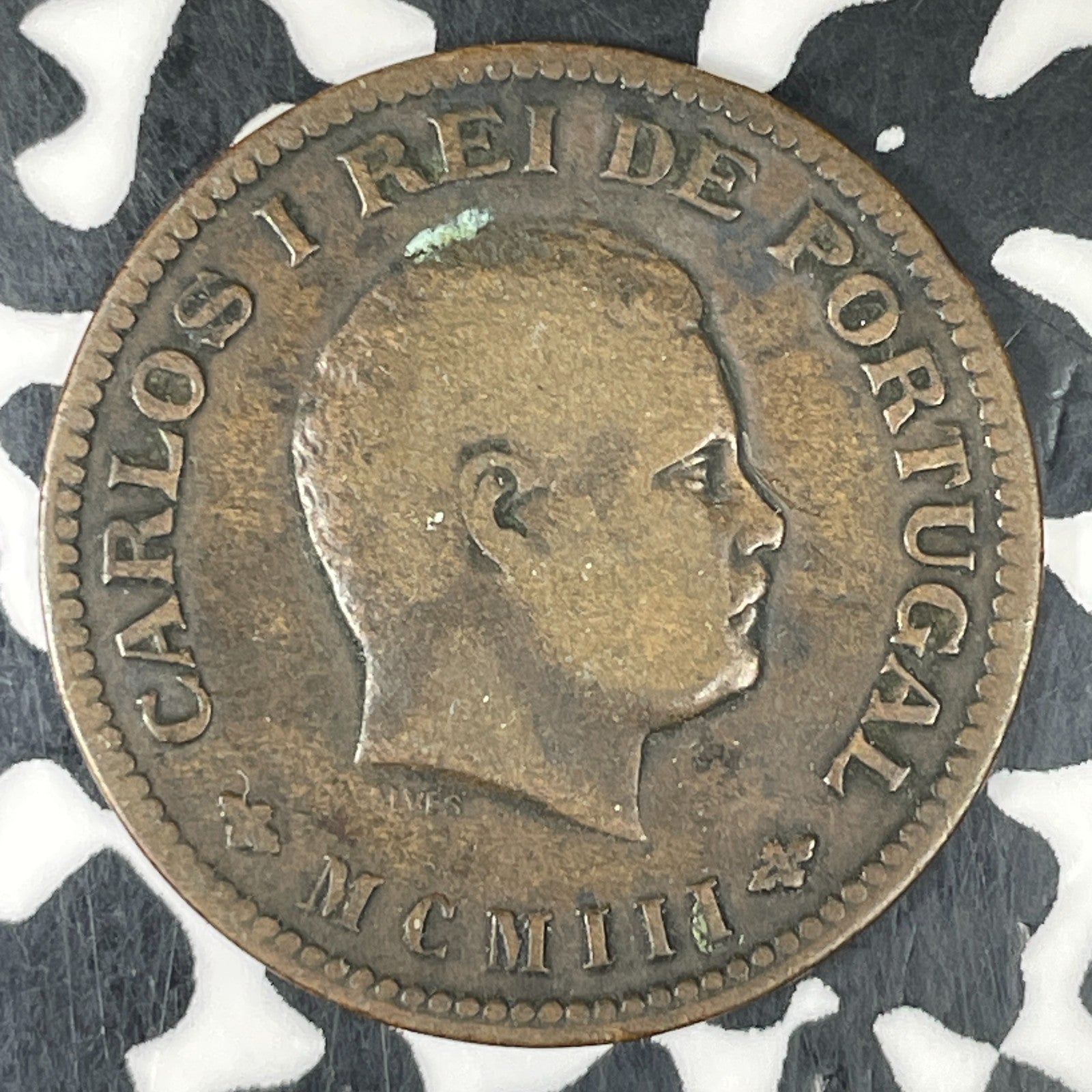 1903 Portuguese India 1/4 Tanga Lot#C8573