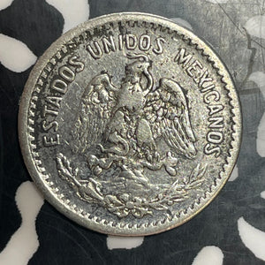 1907 Mexico 10 Centavos Lot#T3287 Silver!