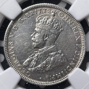 1924 Australia 1 Shilling NGC Cleaned-AU Details Lot#G8536 Silver! Key Date!