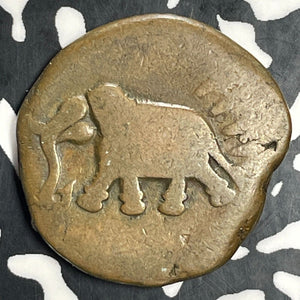 ME 1222 (1793) India Mysore Paisa Lot#T0803 KM#103.11, Elephant