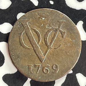 1769 Netherlands East Indies Friesland 1/2 Duit Half Duit Lot#T7448