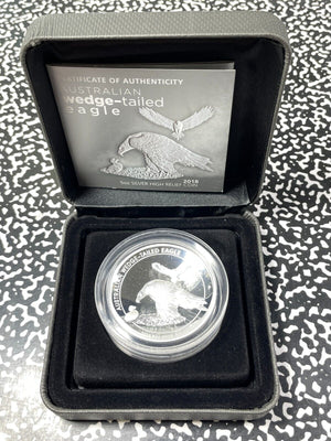 2018 Australia Wedge Tailed Eagle $8 Dollars Lot#B2334 Silver! With Case & C.O.A