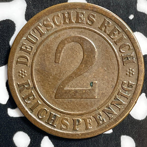 1924-E Germany 2 Pfennig Lot#E4444