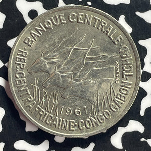 1961 Central African States 50 Francs Lot#T9192