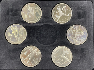 1992 Russia Olympics 6x Coin Proof Set Lot#B2195 With Case & C.O.A.