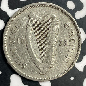 1928 Ireland 6 Pence Sixpence Lot#E7281