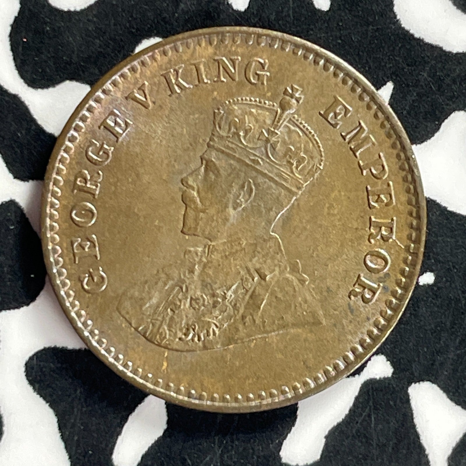 1932 India 1/12 Anna Lot#T9655 High Grade! Beautiful Toning!