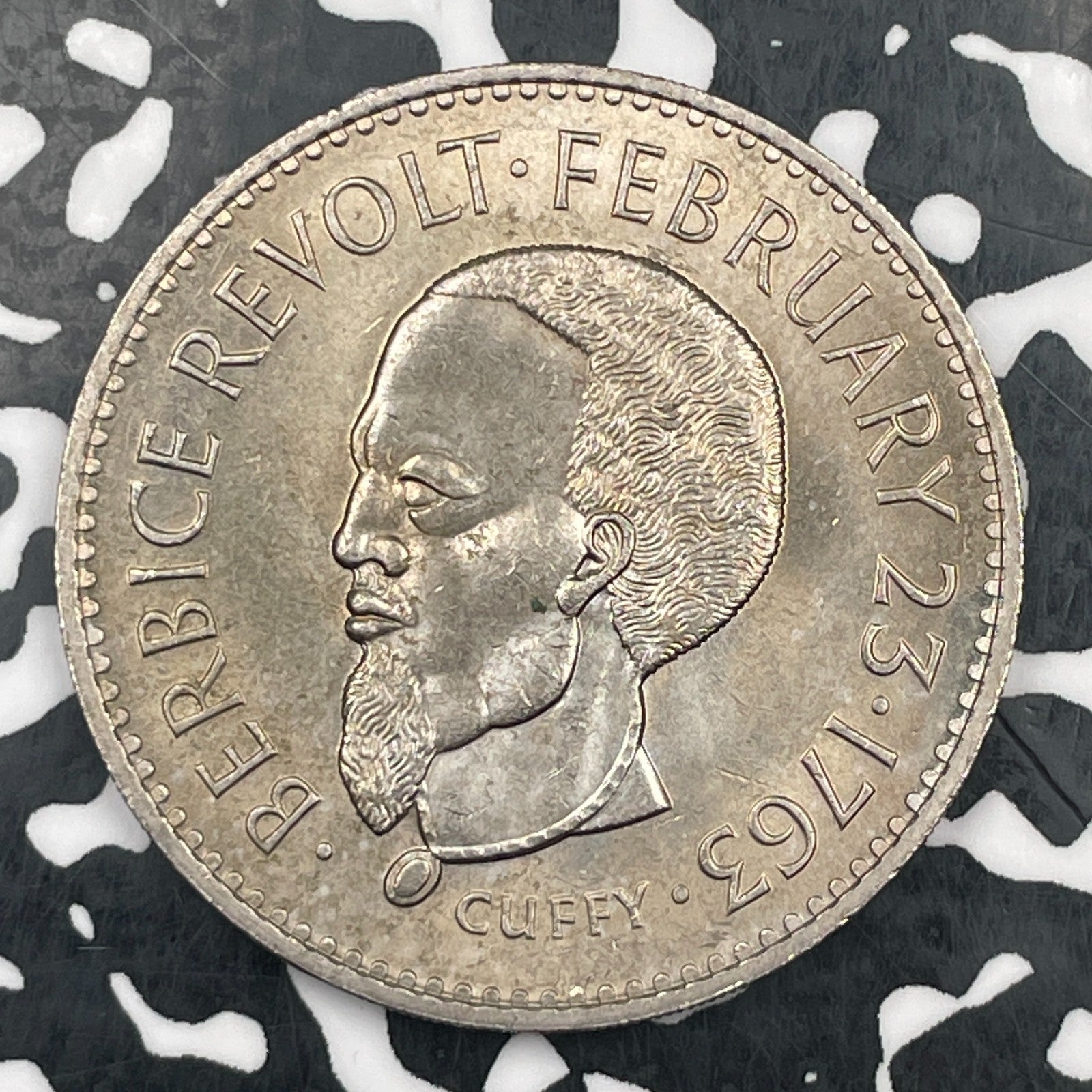 1970 Guyana $1 Dollar Lot#F9760 High Grade! Beautiful! F.A.O.