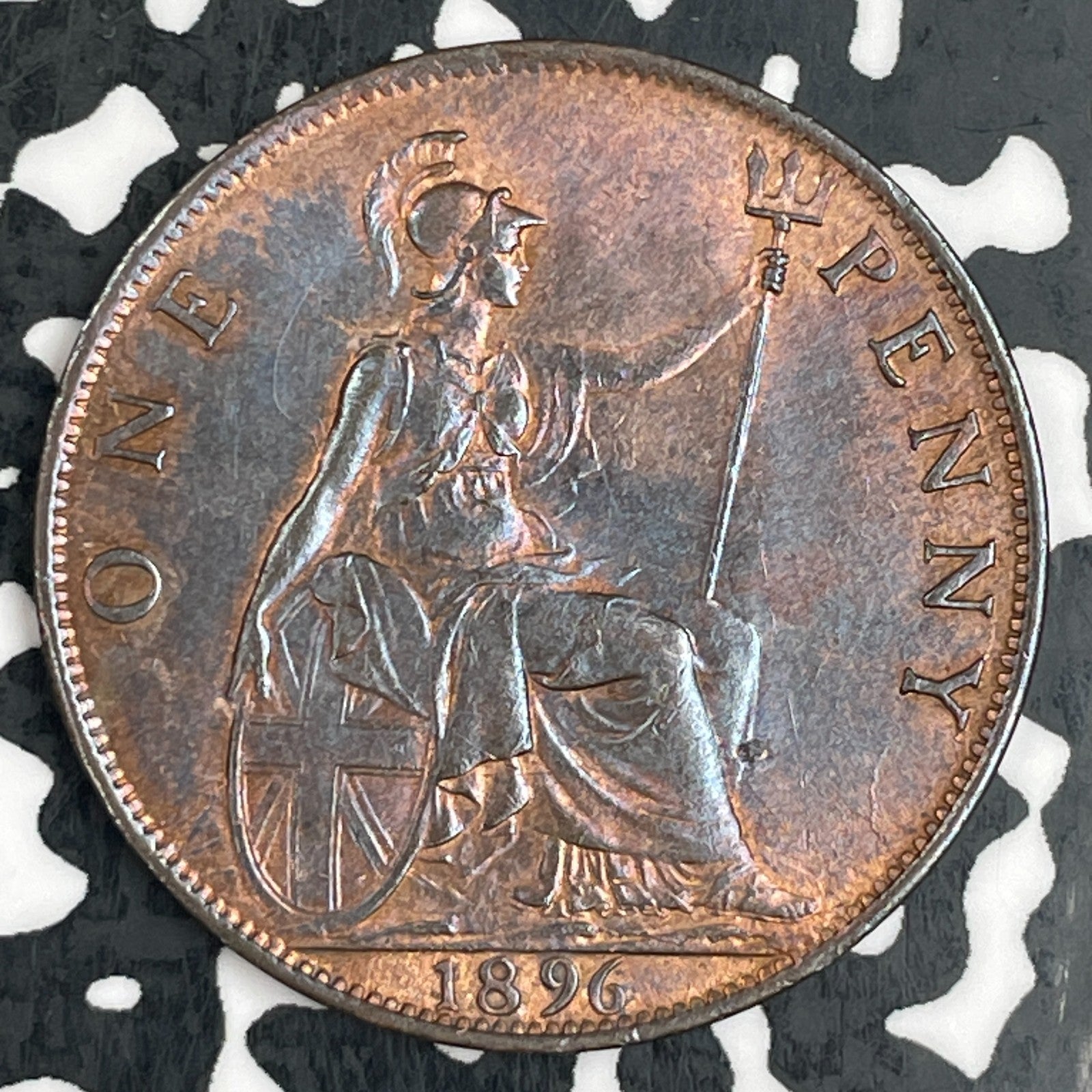 1896 Great Britain 1 Penny Lot#F3362 High Grade! Beautiful!