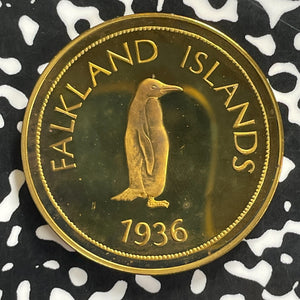 1936 Falkland Islands Edward VIII Fantasy Crown Lot#C0072 KM#X3