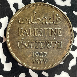 1927 Palestine 2 Mils Lot#T7380 High Grade! Beautiful!