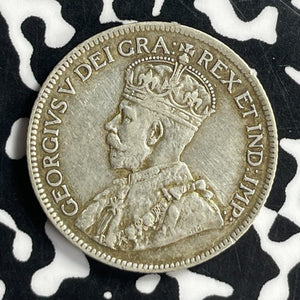 1917-C Newfoundland 25 Cents Lot#T6913 Silver!