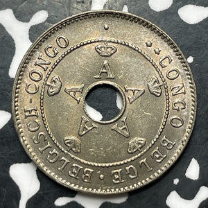 1927 Belgian Congo 10 Centimes Lot#MK213 High Grade! Beautiful!