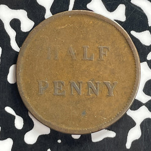 1841 Lower Canada Duncan & Co. 1/2 Penny Token Lot#T7752