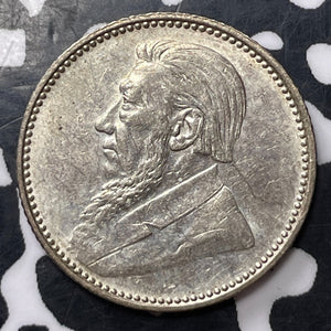 1897 South Africa 6 Pence Sixpence Lot#MK189 Silver!