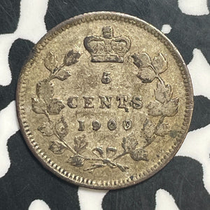 1900 Canada 5 Cents Lot#T2269 Silver! Nice!