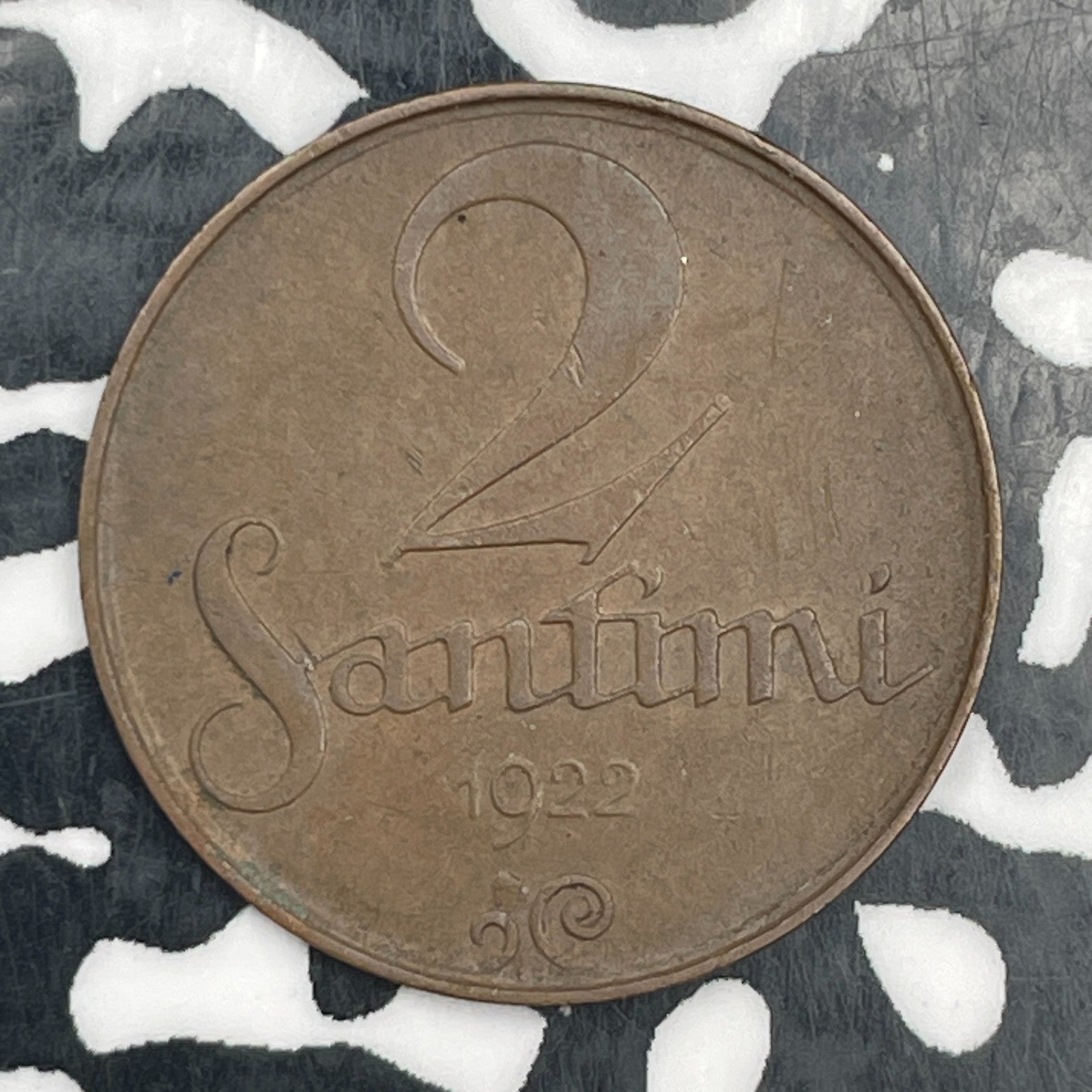 1922 Latvia 2 Santimi Lot#F9735
