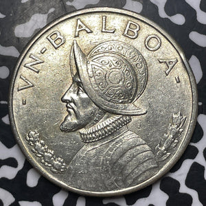 1934 Panama 1 Balboa Lot#JM8304 Large Silver! Nice!