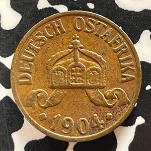 1904-A German East Africa 1/2 Heller Half Heller Lot#T5152