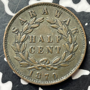 1870 Sarawak 1/2 Cent Lot#MK270