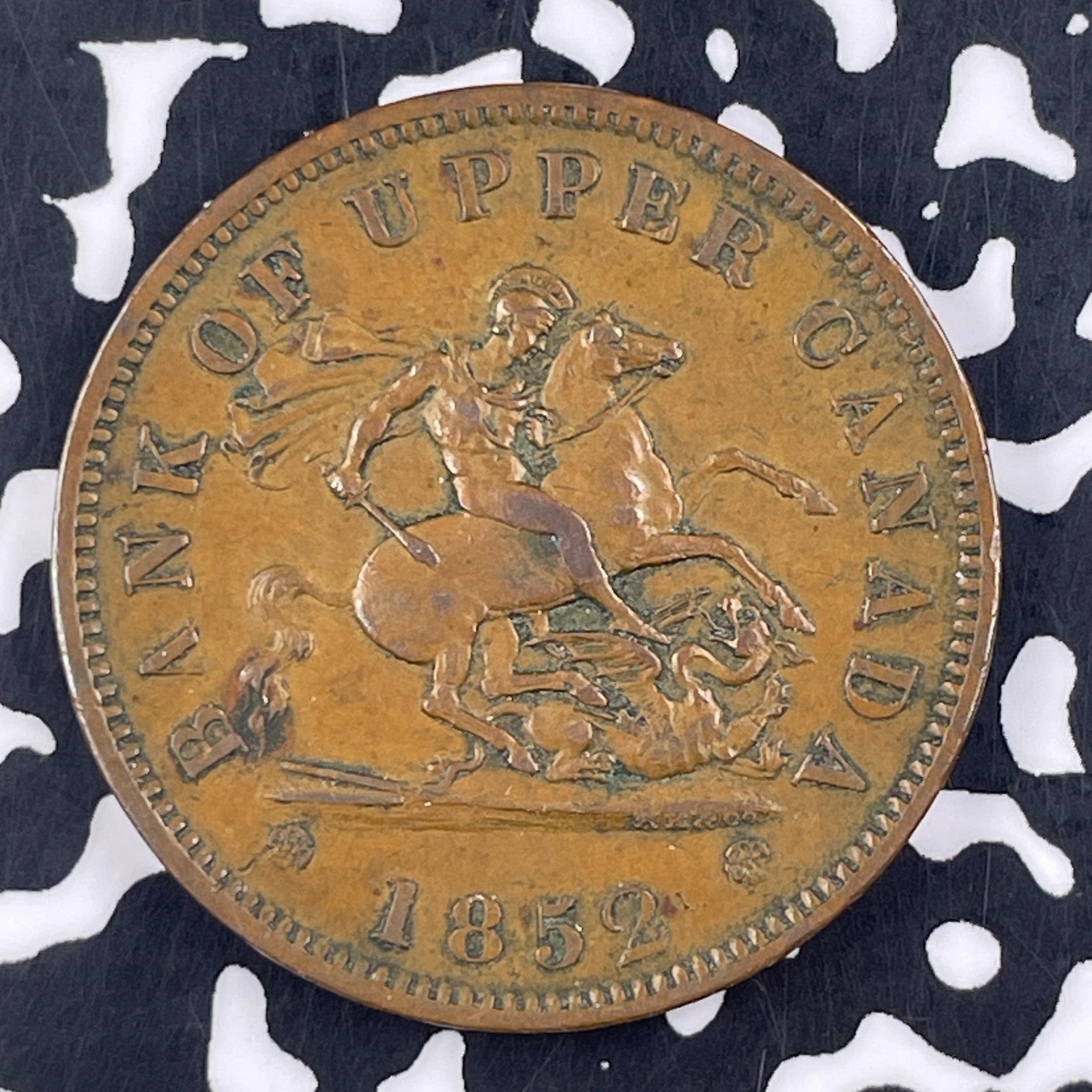 1852 Upper Canada 1 Penny Token Lot#F4943