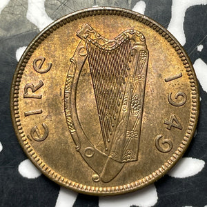 1949 Ireland 1 Farthing (4 Available) (1 Coin Only) High Grade! Beautiful!