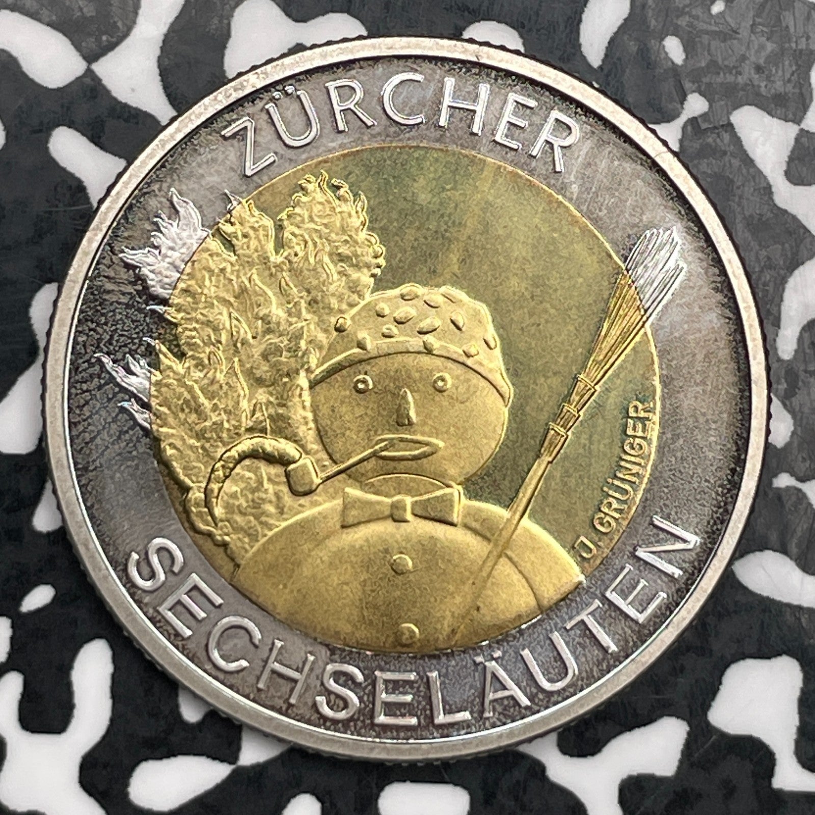 2001-B Switzerland 5 Francs Lot#F6560 High Grade! Beautiful! Sechselauten