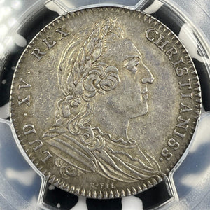 1764 France Louis XV Brittany Jeton PCGS AU53 Lot#G9430 Silver! Feuardent-8773