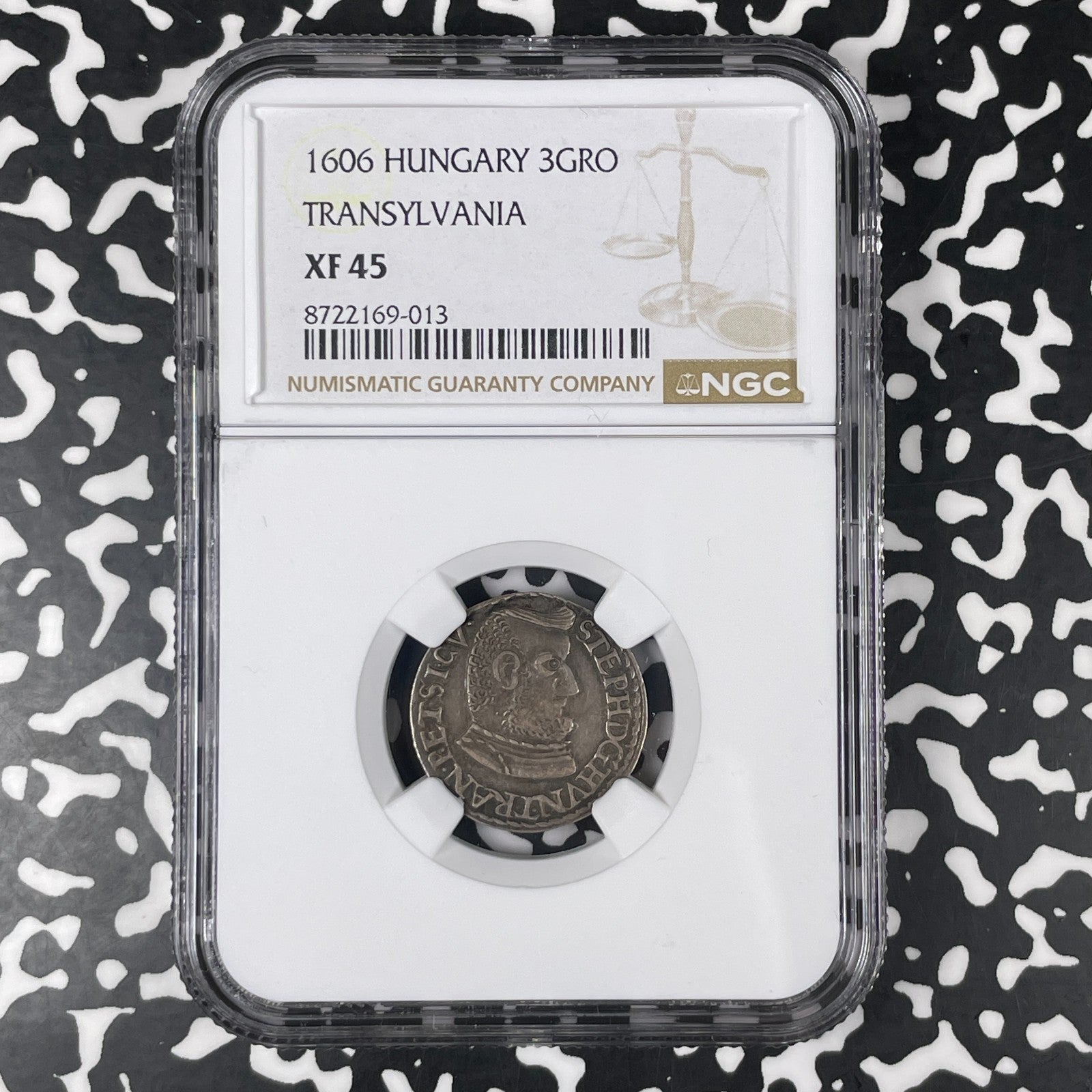 1606 Hungary Transylvania 3 Groschen NGC XF45 Lot#G1811 Silver!