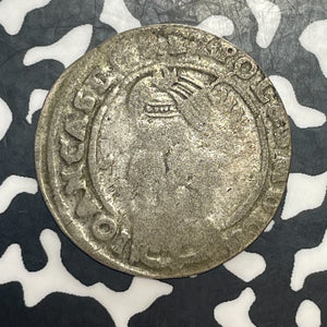 1666 Poland 6 Groszy Lot#T6415 Silver!
