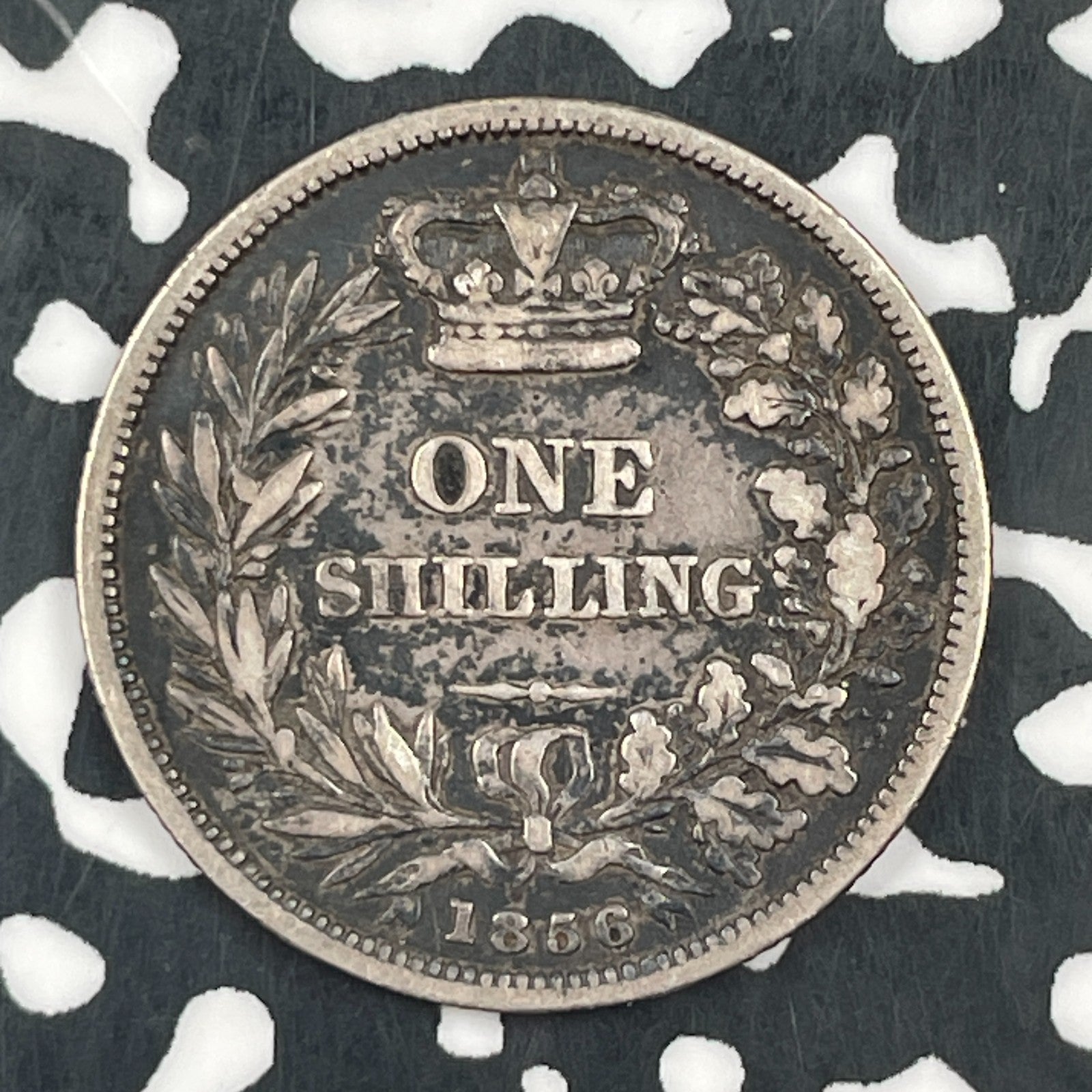 1856 Great Britain 1 Shilling Lot#F5674 Silver!