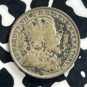 1904-H Newfoundland 5 Cents Lot#C1234 Silver!