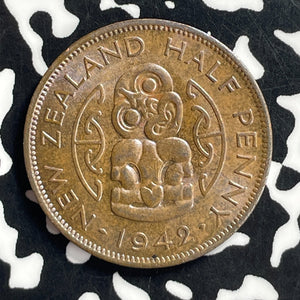 1942 New Zealand 1/2 Half Penny Lot#T7140 High Grade! Beautiful! Better Date