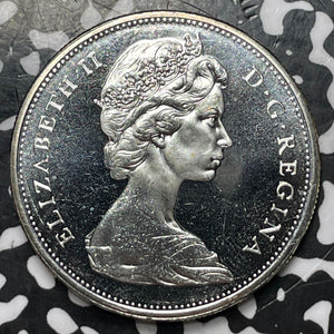 1965 Canada $1 Dollar Lot#D7026 Large Silver Coin! Proof! High Grade! Beautiful!