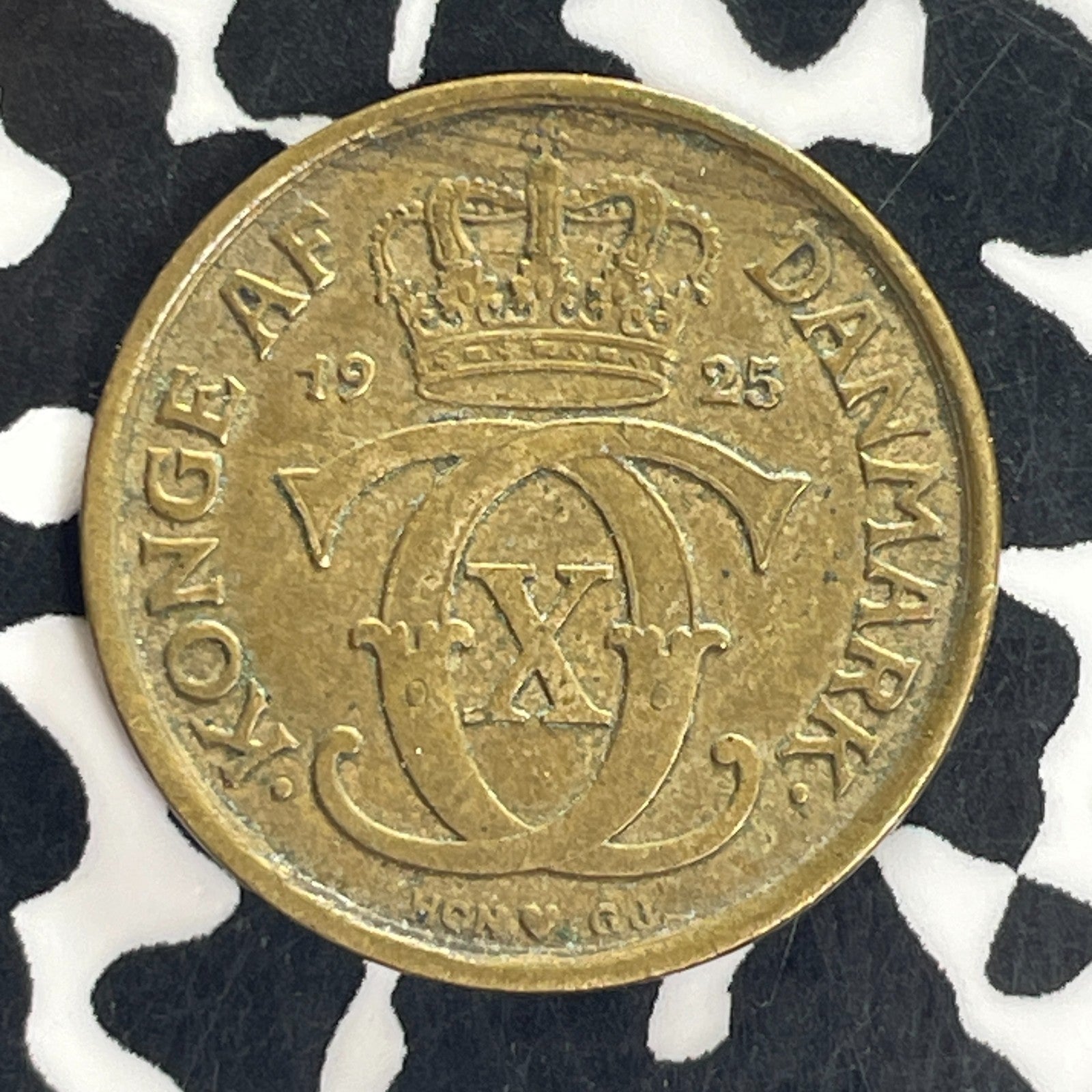 1925-GJ Denmark 1/2 Krone Half Krone Lot#C5021