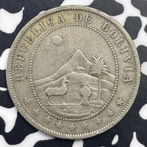 1893 Bolivia 10 Centavos Lot#C1316