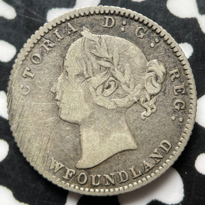 1885 Newfoundland 10 Cents Lot#JM9018 Silver! Key Date! Planchet Flaw