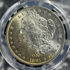 1881 U.S. $1 Morgan Dollar PCGS MS63 Lot#G547 Silver! Choice UNC!
