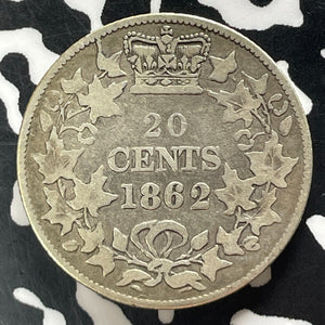 1862 New Brunswick 20 Cents Lot#JM9272 Silver!