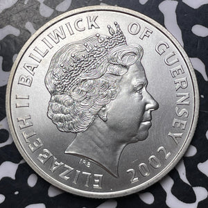 2002 Guernsey William Duke Of Normandy £1 Pound Lot#MK143 Silver!