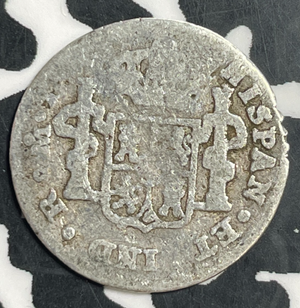 1806-Mo Mexico 1/2 Real Half Real Lot#T3184 Silver! Edge Damage