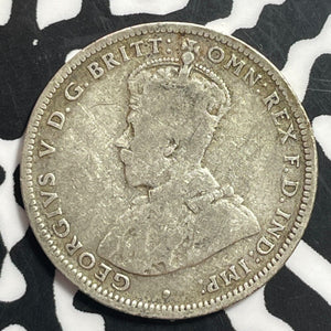 1915-H Australia 1 Shilling Lot#T1558 Silver! Key Date!