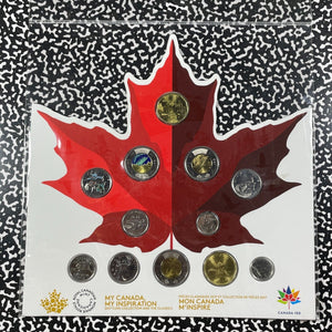 2017 Canada Inspiration 12x Coin Mint Set Lot#B2160 With Case