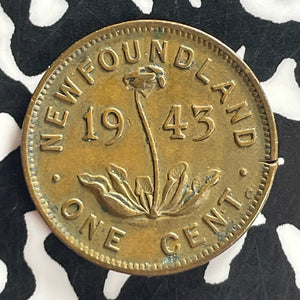 1943-C Newfoundland Small Cent Lot#T7561