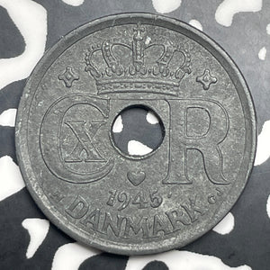 1945 Denmark 25 Ore Lot#C0907