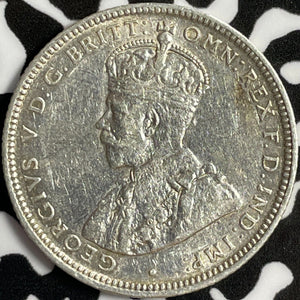 1920-M Australia 1 Shilling Lot#E0595 Silver! Nice Detail, Old Cleaning